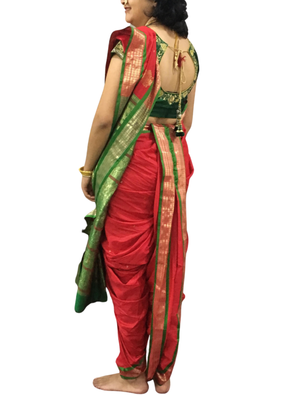 Stitched Lavani Style Nauvari - Peshwai Nauwar