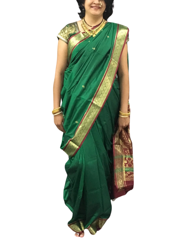 Stitched Nauvari saree - Peshwai nauwar