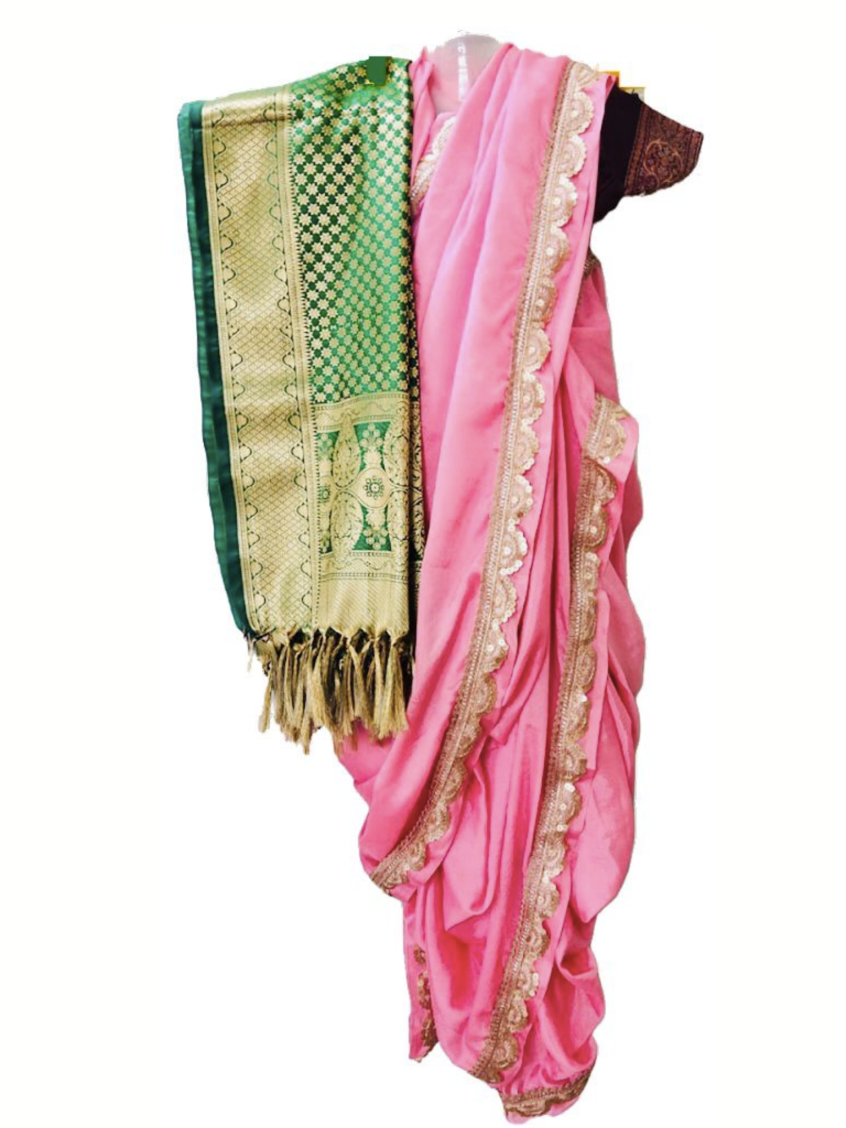 Peshwai Nauwar - Light Pink Tissue